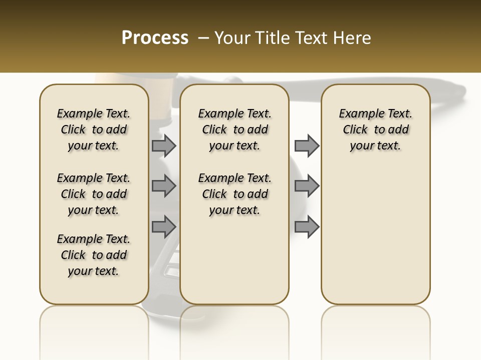 A Judge's Gaven With A Car Key On Top Of It PowerPoint Template