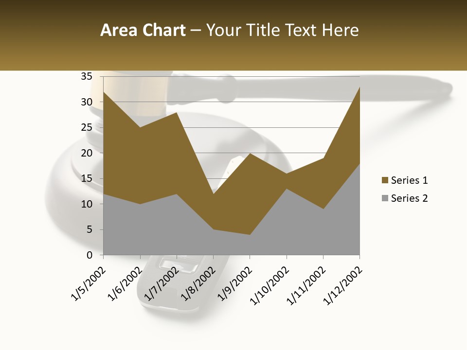 A Judge's Gaven With A Car Key On Top Of It PowerPoint Template