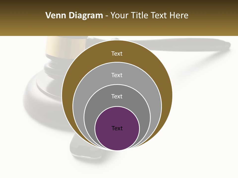 A Judge's Gaven With A Car Key On Top Of It PowerPoint Template