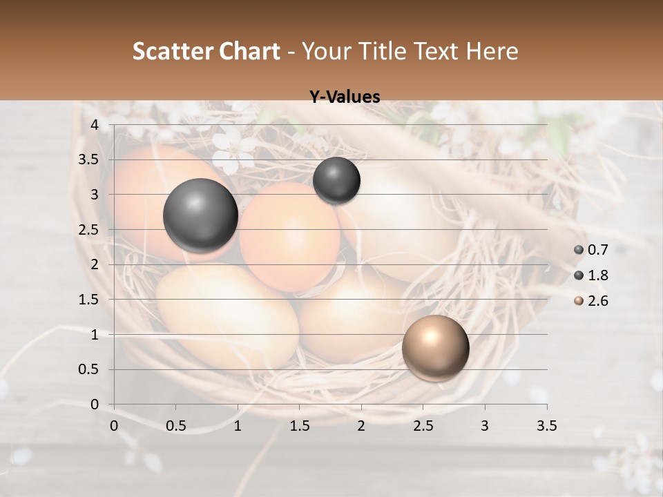 A Basket Filled With Eggs On Top Of A Wooden Table PowerPoint Template