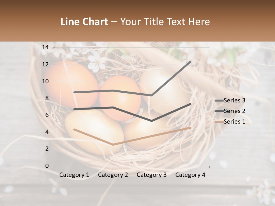 A Basket Filled With Eggs On Top Of A Wooden Table PowerPoint Template