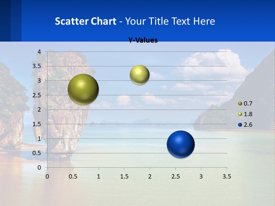 A Large Body Of Water Surrounded By Mountains PowerPoint Template