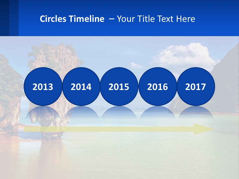 A Large Body Of Water Surrounded By Mountains PowerPoint Template