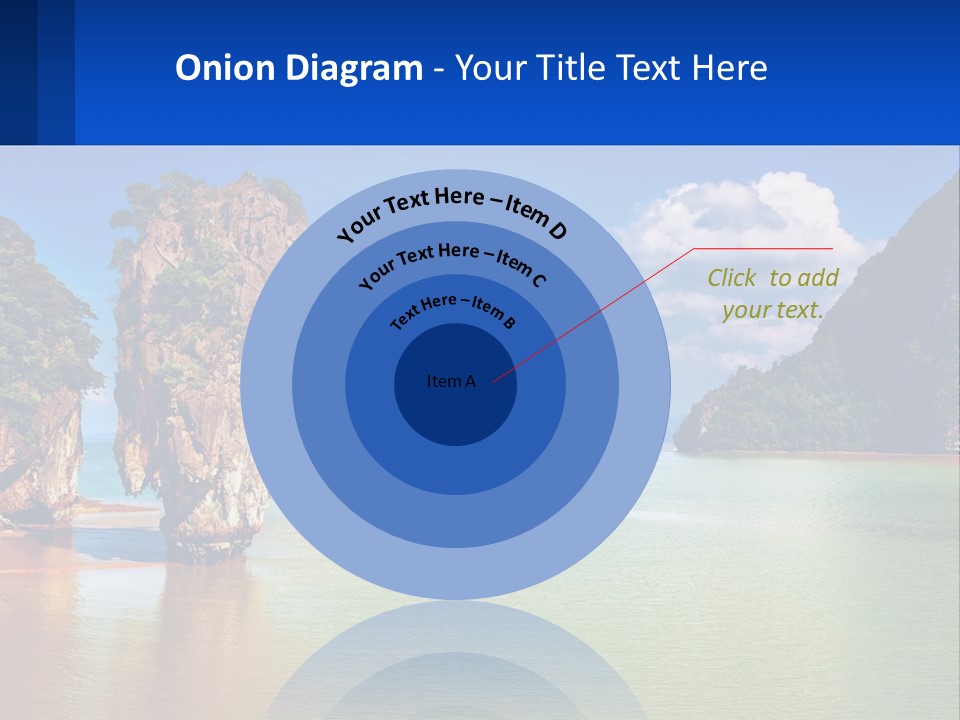A Large Body Of Water Surrounded By Mountains PowerPoint Template
