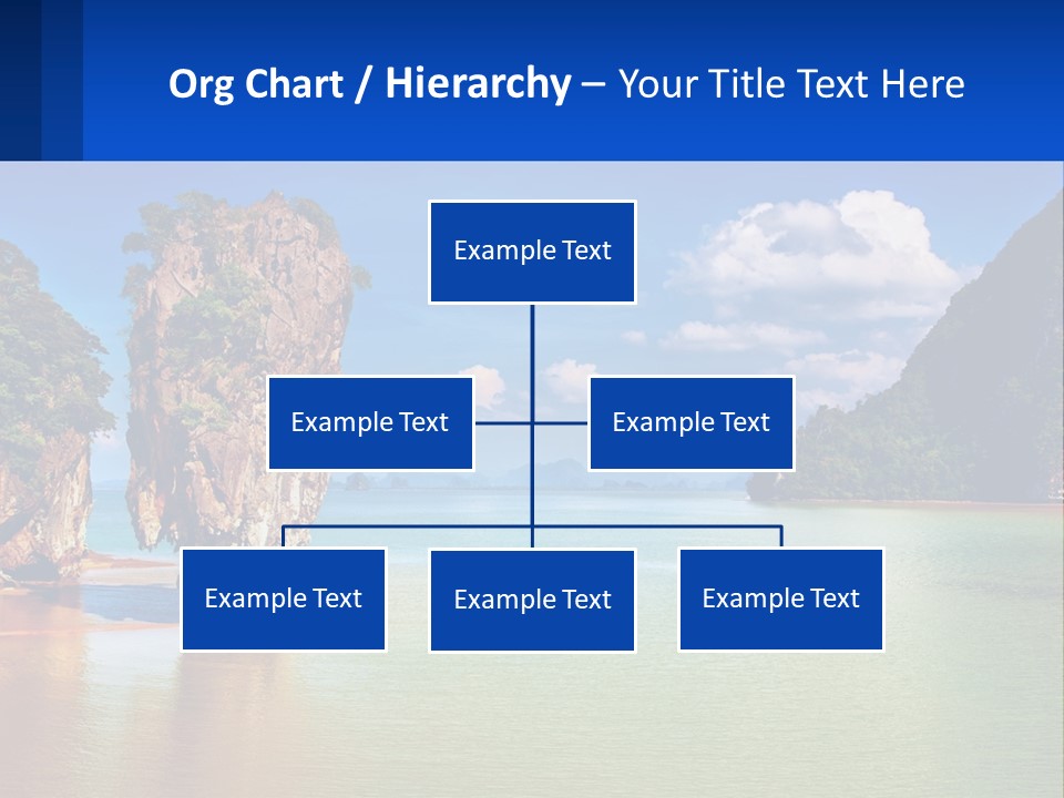 A Large Body Of Water Surrounded By Mountains PowerPoint Template