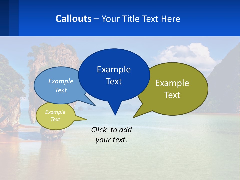 A Large Body Of Water Surrounded By Mountains PowerPoint Template