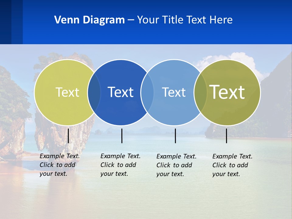 A Large Body Of Water Surrounded By Mountains PowerPoint Template