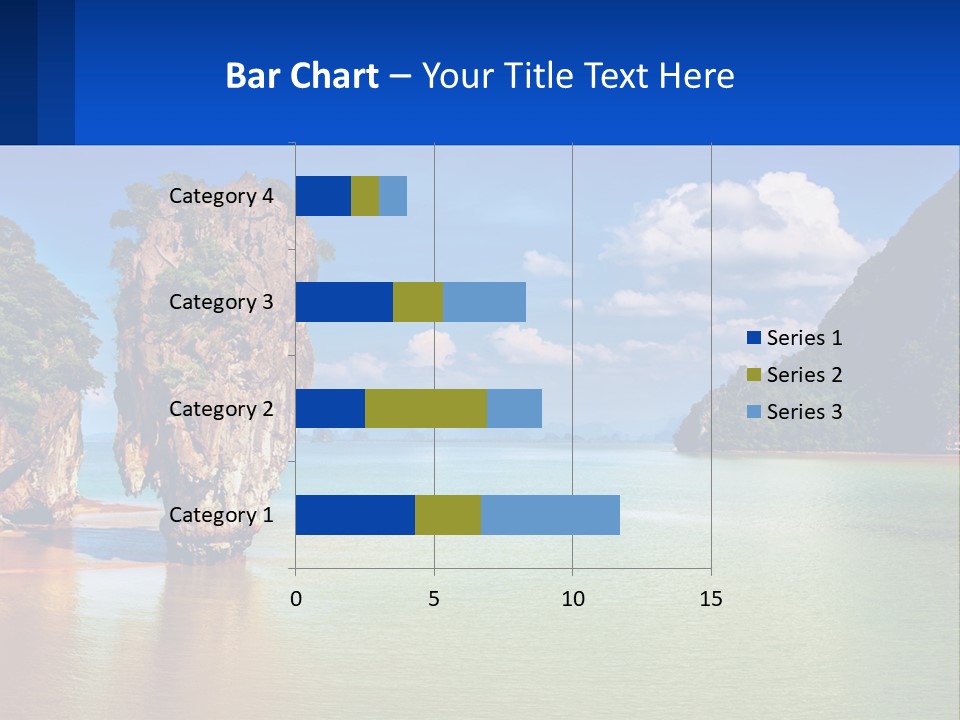 A Large Body Of Water Surrounded By Mountains PowerPoint Template