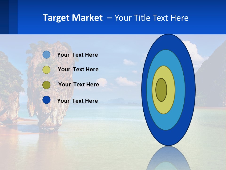 A Large Body Of Water Surrounded By Mountains PowerPoint Template