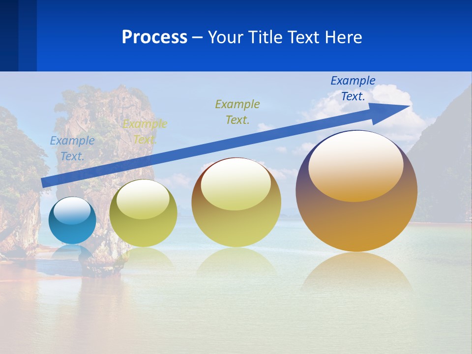 A Large Body Of Water Surrounded By Mountains PowerPoint Template