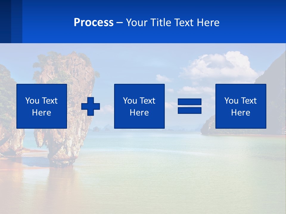A Large Body Of Water Surrounded By Mountains PowerPoint Template