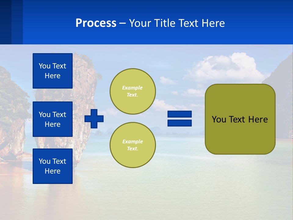 A Large Body Of Water Surrounded By Mountains PowerPoint Template