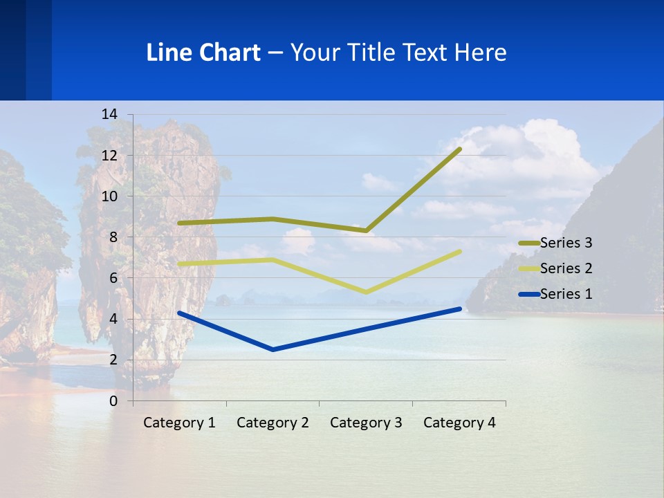 A Large Body Of Water Surrounded By Mountains PowerPoint Template