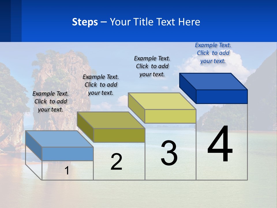 A Large Body Of Water Surrounded By Mountains PowerPoint Template