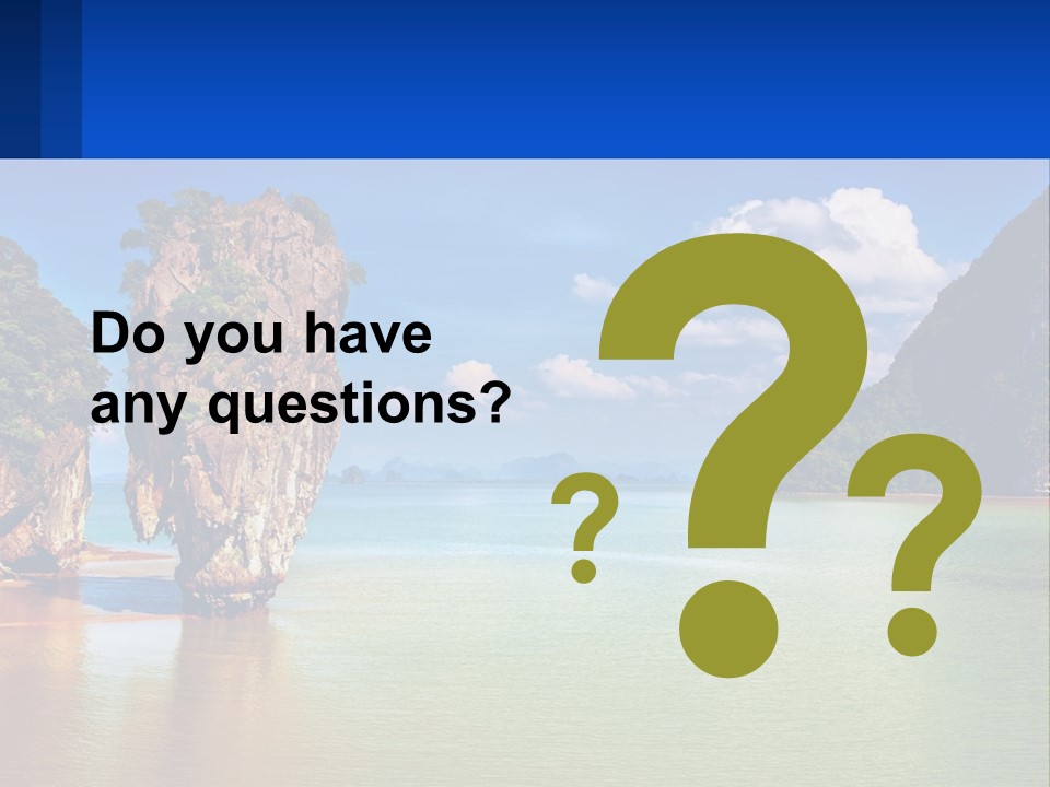 A Large Body Of Water Surrounded By Mountains PowerPoint Template