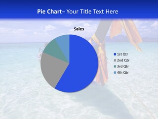 A Boat In The Water With A Blue Sky In The Background PowerPoint Template