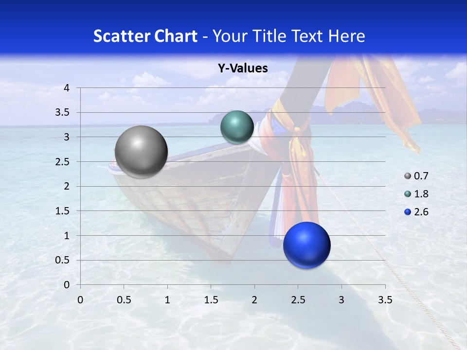 A Boat In The Water With A Blue Sky In The Background PowerPoint Template