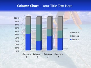 A Boat In The Water With A Blue Sky In The Background PowerPoint Template