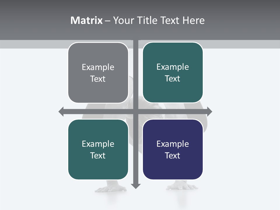 A Woman Doing A Handstand In A Yoga Position PowerPoint Template