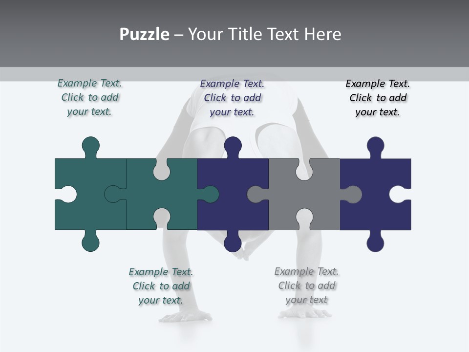 A Woman Doing A Handstand In A Yoga Position PowerPoint Template