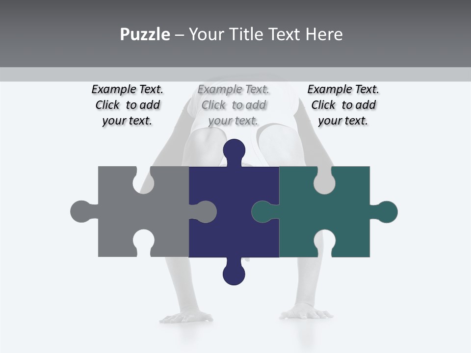 A Woman Doing A Handstand In A Yoga Position PowerPoint Template