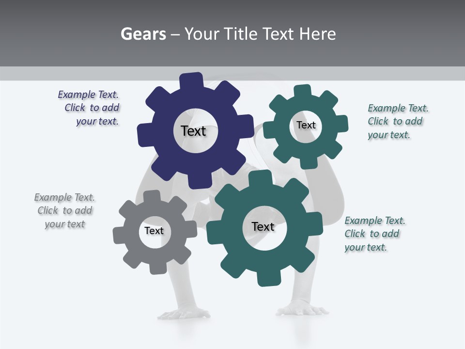 A Woman Doing A Handstand In A Yoga Position PowerPoint Template