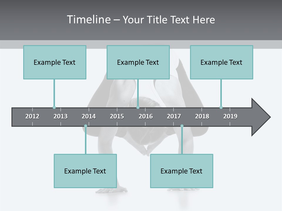 A Woman Doing A Handstand In A Yoga Position PowerPoint Template