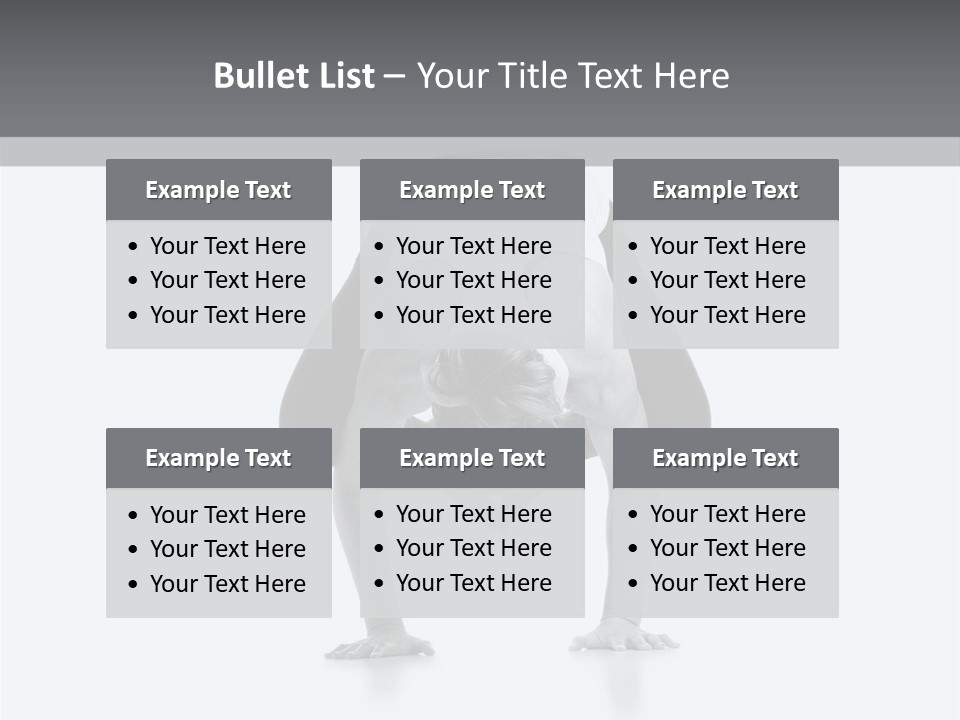 A Woman Doing A Handstand In A Yoga Position PowerPoint Template