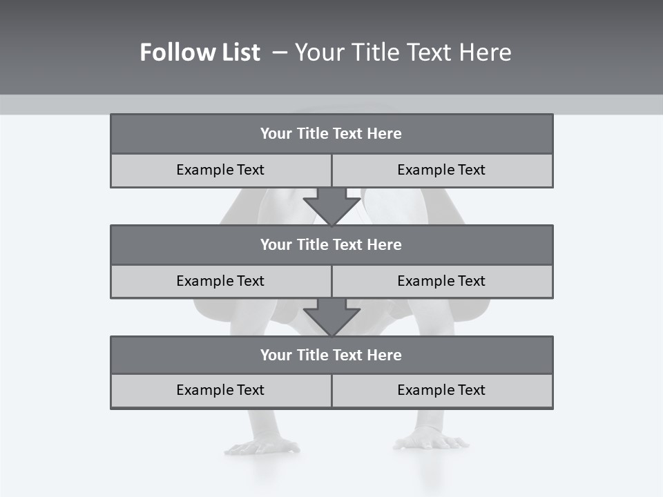 A Woman Doing A Handstand In A Yoga Position PowerPoint Template