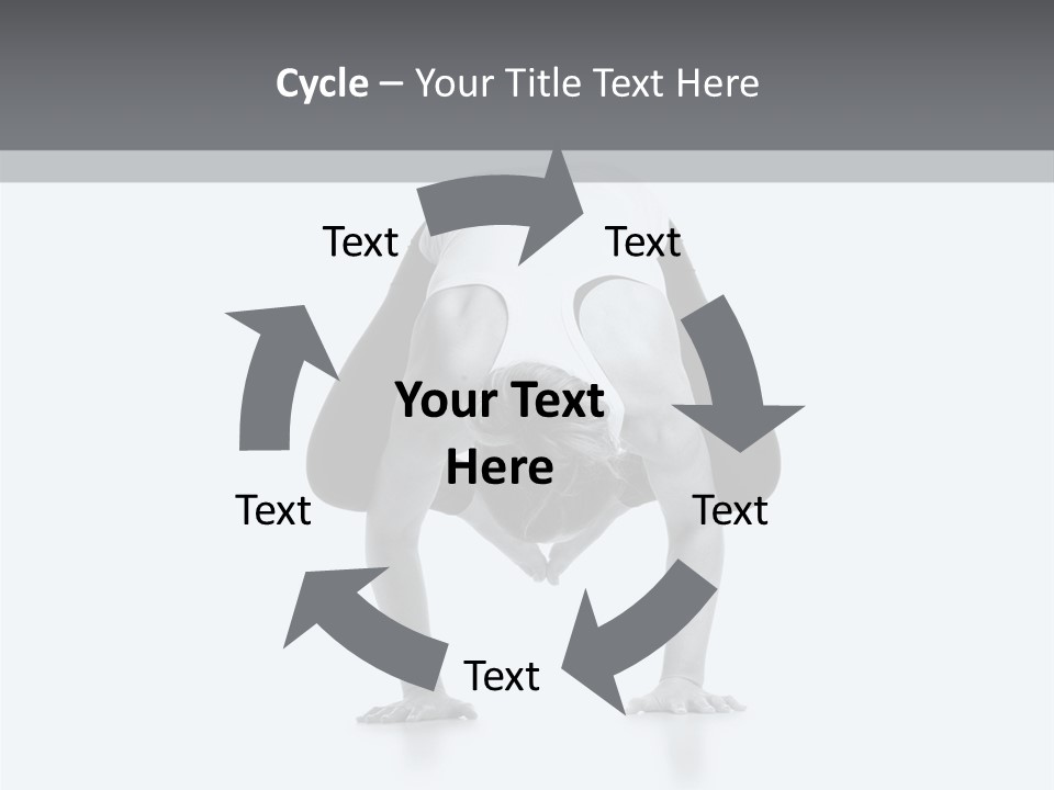 A Woman Doing A Handstand In A Yoga Position PowerPoint Template