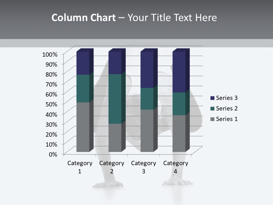 A Woman Doing A Handstand In A Yoga Position PowerPoint Template