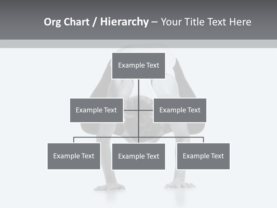 A Woman Doing A Handstand In A Yoga Position PowerPoint Template