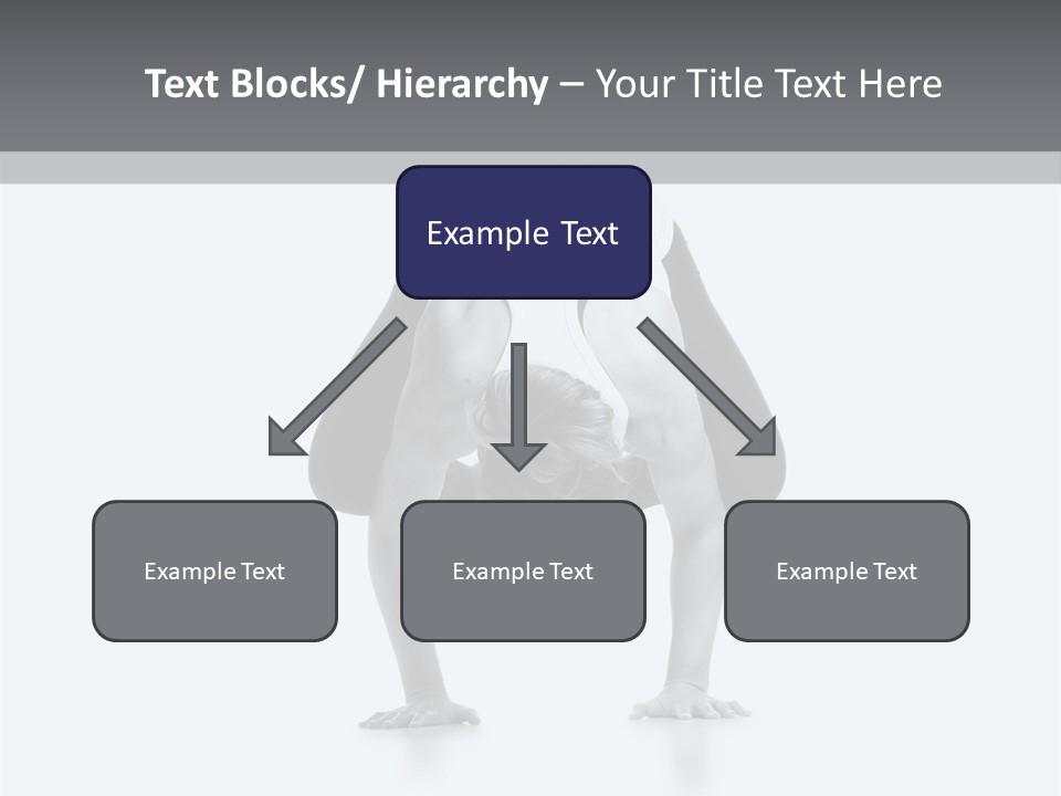 A Woman Doing A Handstand In A Yoga Position PowerPoint Template