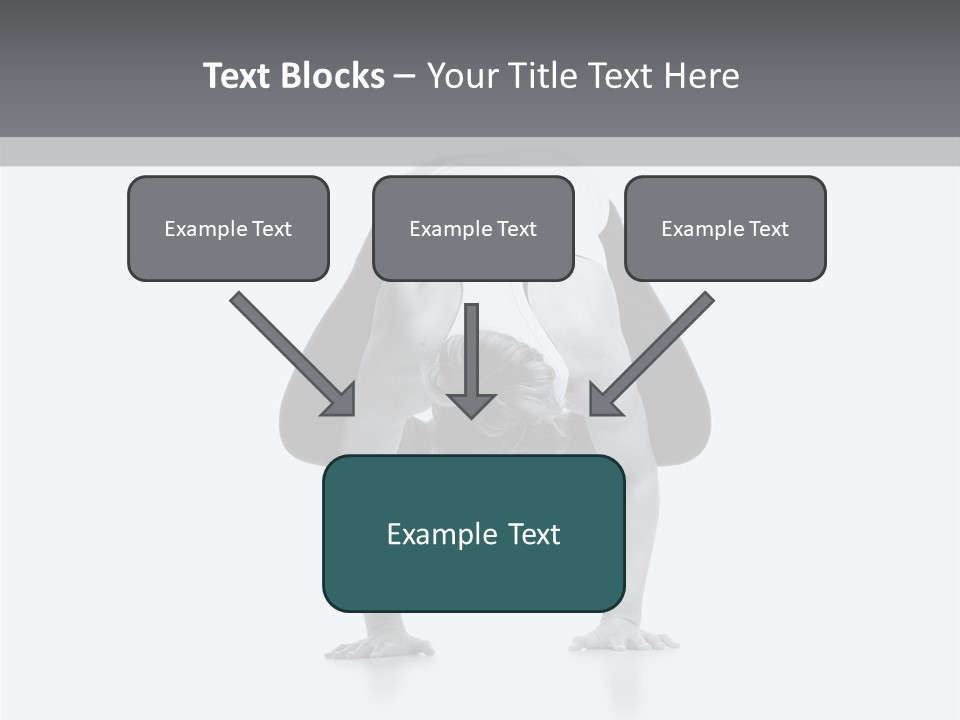 A Woman Doing A Handstand In A Yoga Position PowerPoint Template