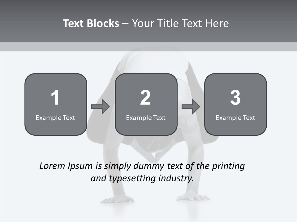 A Woman Doing A Handstand In A Yoga Position PowerPoint Template