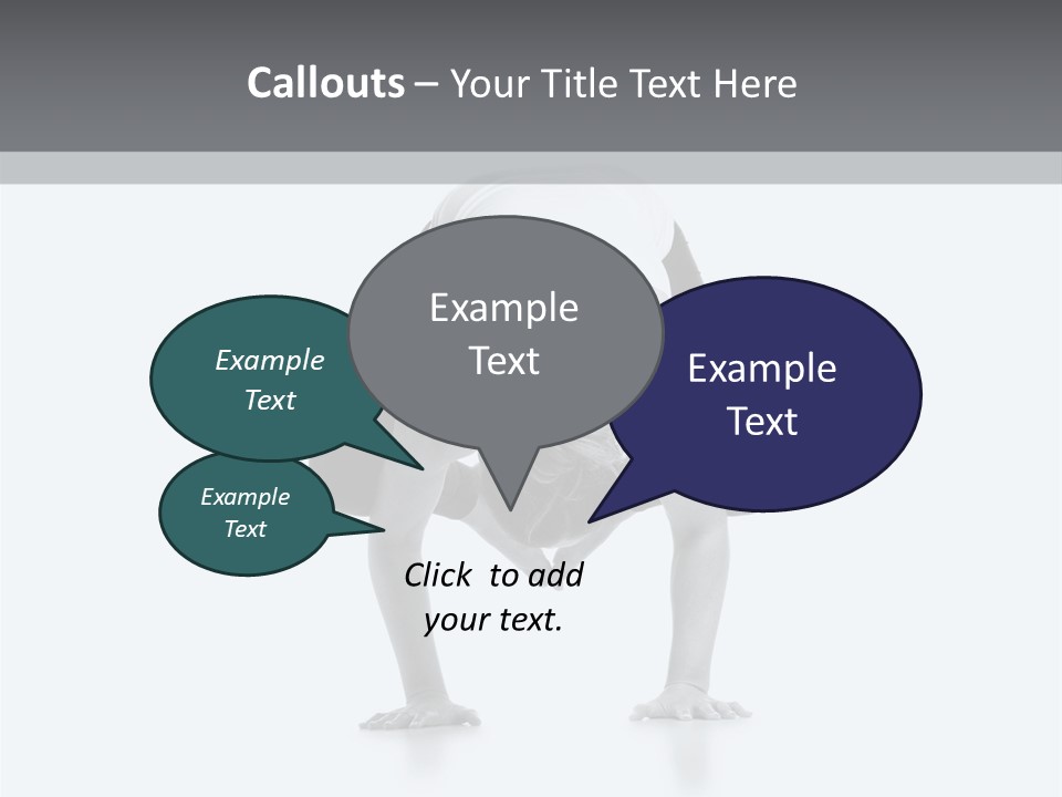 A Woman Doing A Handstand In A Yoga Position PowerPoint Template