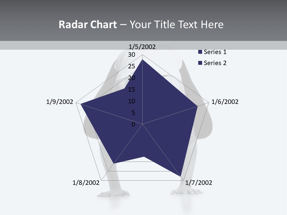 A Woman Doing A Handstand In A Yoga Position PowerPoint Template