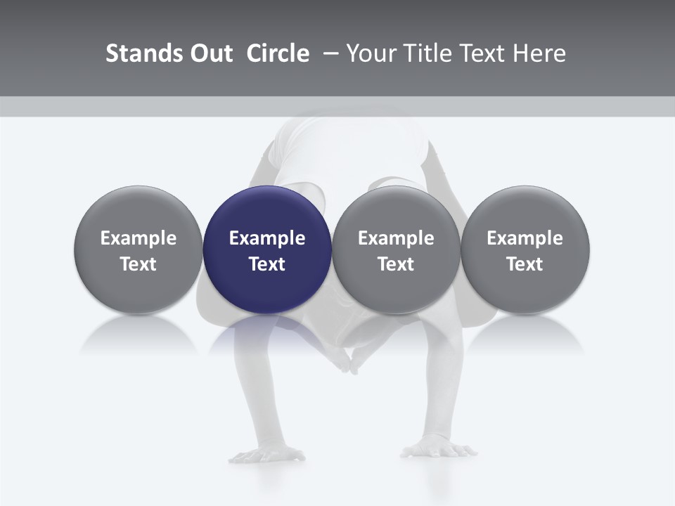 A Woman Doing A Handstand In A Yoga Position PowerPoint Template