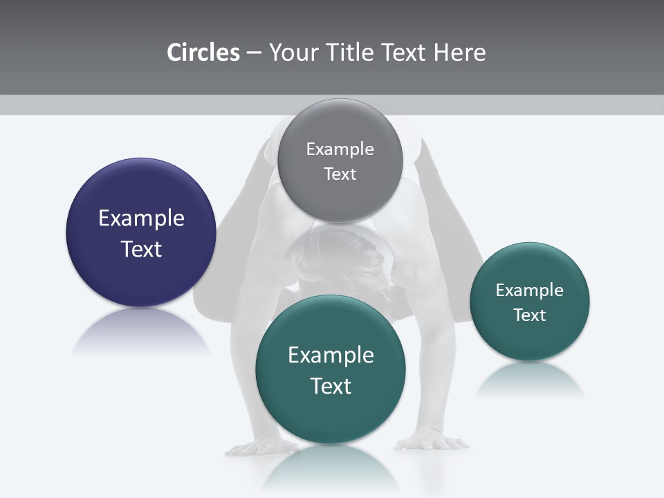 A Woman Doing A Handstand In A Yoga Position PowerPoint Template