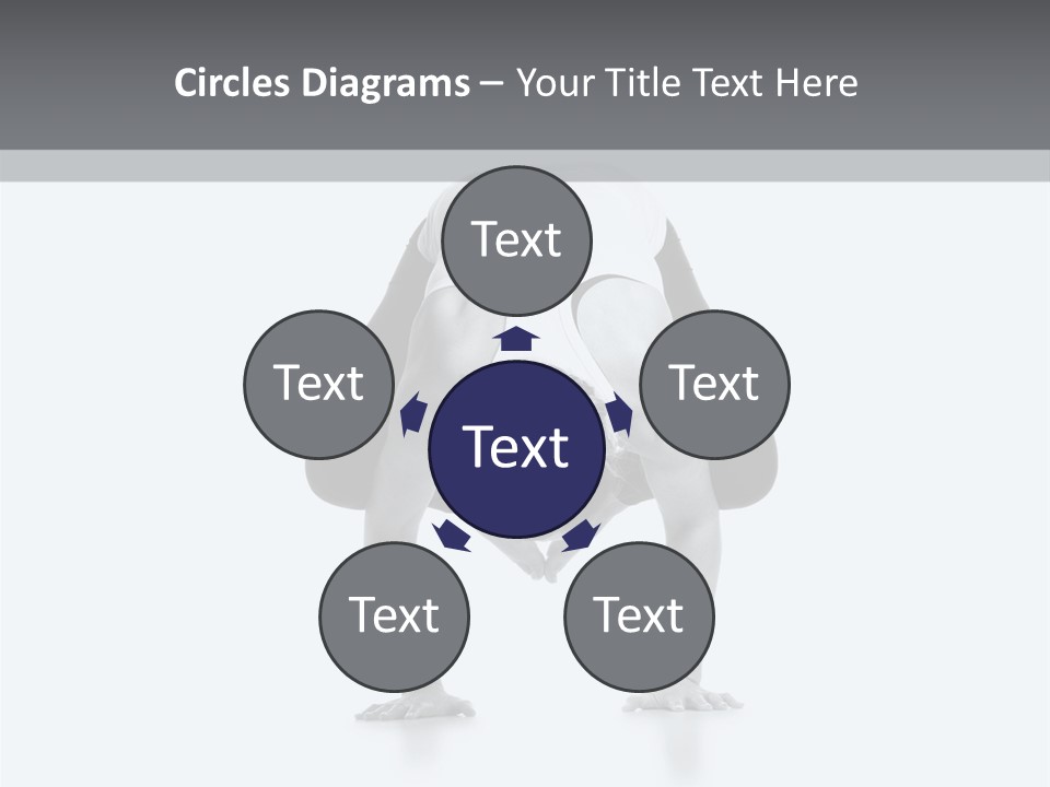 A Woman Doing A Handstand In A Yoga Position PowerPoint Template