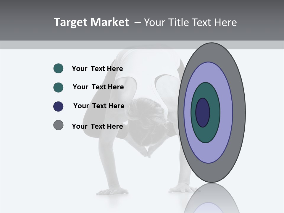 A Woman Doing A Handstand In A Yoga Position PowerPoint Template