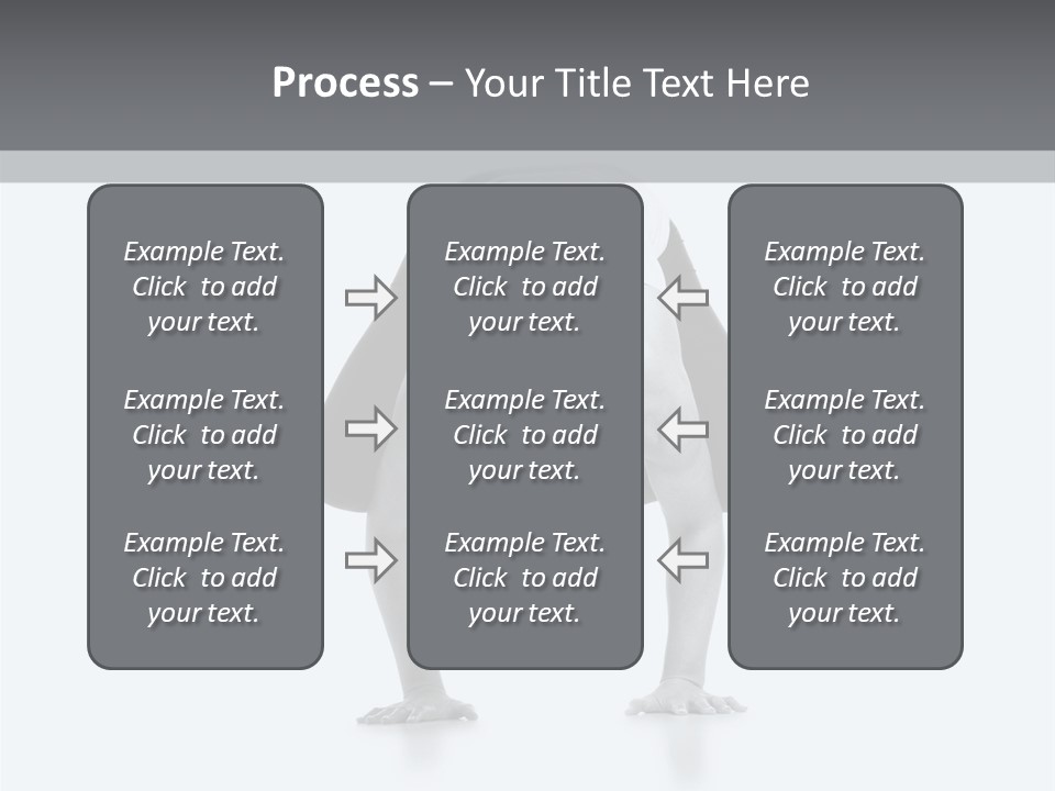 A Woman Doing A Handstand In A Yoga Position PowerPoint Template