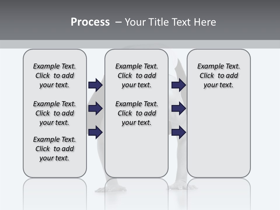 A Woman Doing A Handstand In A Yoga Position PowerPoint Template