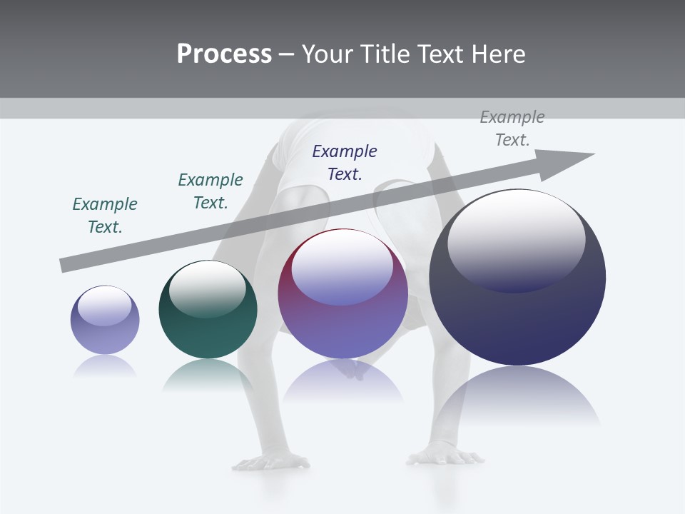 A Woman Doing A Handstand In A Yoga Position PowerPoint Template