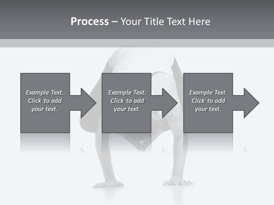 A Woman Doing A Handstand In A Yoga Position PowerPoint Template