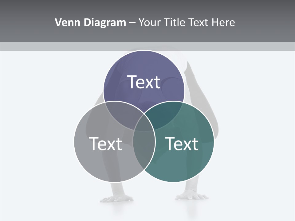 A Woman Doing A Handstand In A Yoga Position PowerPoint Template