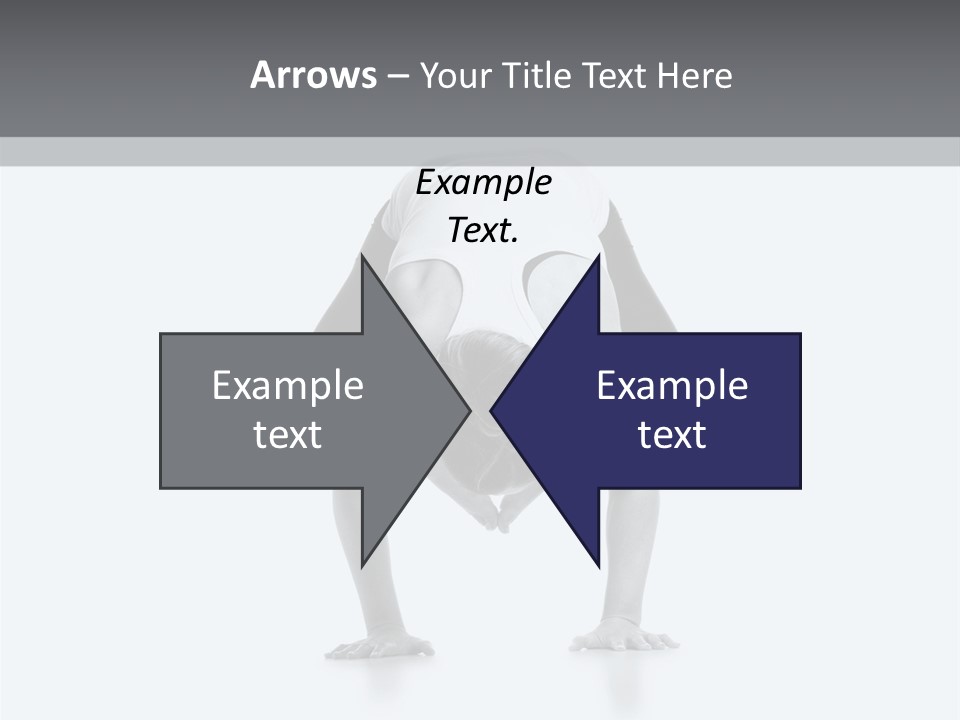 A Woman Doing A Handstand In A Yoga Position PowerPoint Template