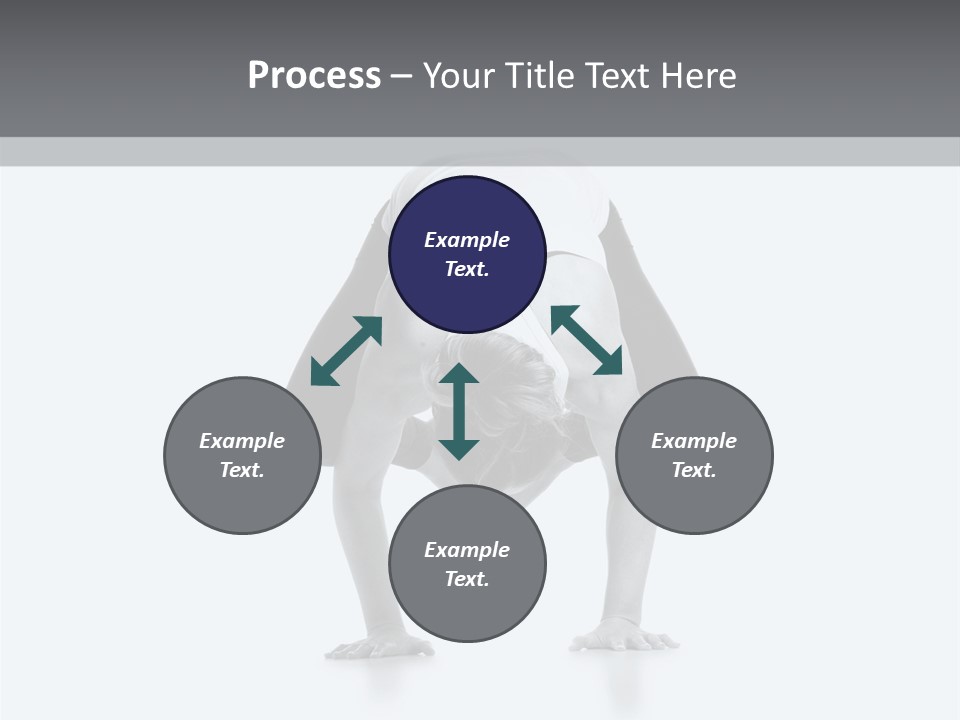 A Woman Doing A Handstand In A Yoga Position PowerPoint Template