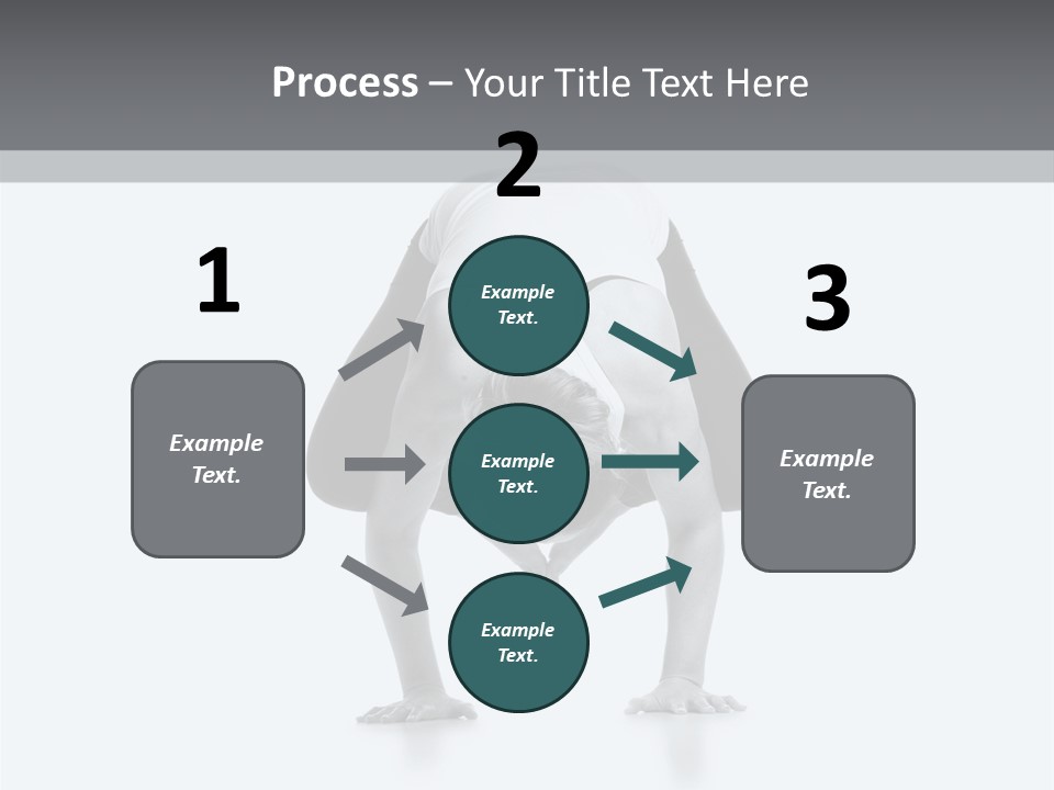 A Woman Doing A Handstand In A Yoga Position PowerPoint Template