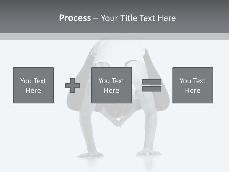 A Woman Doing A Handstand In A Yoga Position PowerPoint Template